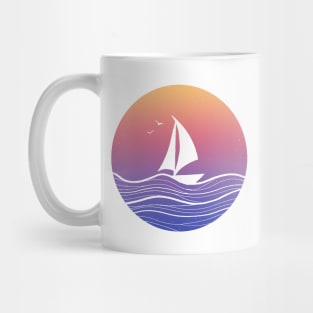 Sailboat During Sunset Mug